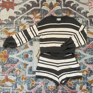 Anthropologie Saturday Sunday Sweater + Short Set (Size Medium)